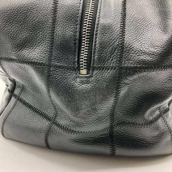 Chanel Choco Bar Caviar Leather Black Handbag Purse - Picture 11 of 13